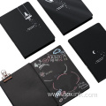 Black Card Notebook Blank Page Student Stitch Notebook